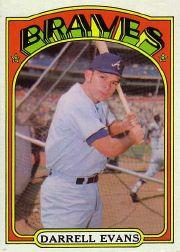 1972 Topps Baseball Cards      171     Darrell Evans